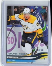 2025-26 Upper Deck Deluxe /250 #94 Colton Sissons 115/250 Nashville Predators