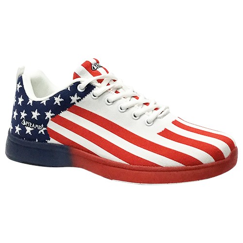 Pyramid Men's Path Lite Seamless Mesh Bowling Shoes - USA Flag