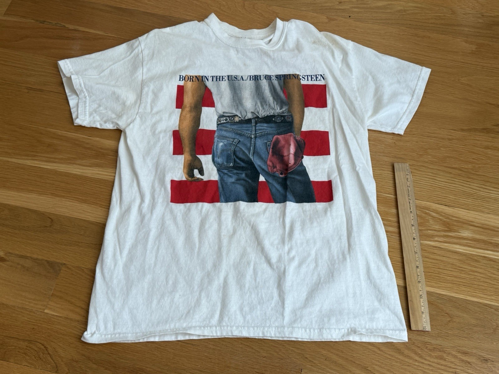 Vintage 1984 Reproduction Bruce Springsteen Born In The USA World Tour T-Shirt