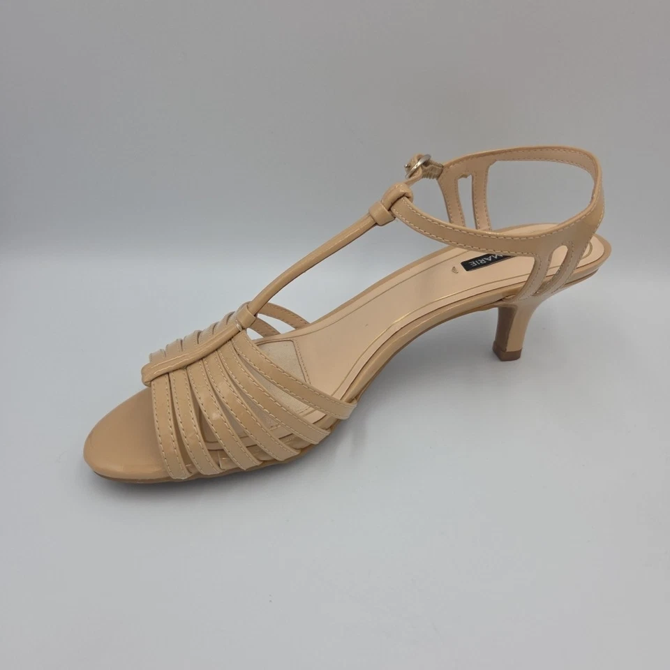 Alex Marie 7.5 M Women's Strappy Beige Sandals Heel Shoes  - Image 4 of 4