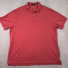 Polo Ralph Lauren Polo Shirt Mens 2XB Big Red Pony Logo Golf Performance Casual