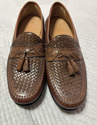 Brass Boot Tan Leather Slip-On Loafers Brass Boot Loafers Brown Leather Moc Round Toe Slip On Shoes  main image 4