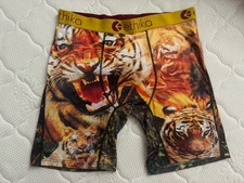 Ethika Men's Underwear Boxer Briefs The Staple Fit Tiger In The Wild  X-Large