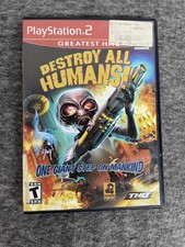 Destroy All Humans PlayStation 2 PS2 Greatest Hits Complete CIB Tested THQ