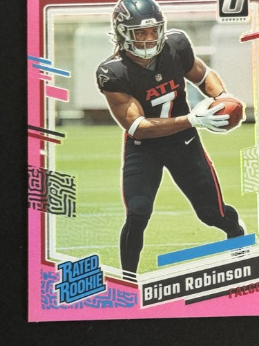 Bijan Robinson 2023 Donruss Optic Pink Prizm RC Rated Rookie #206 - Bild 4 von 10