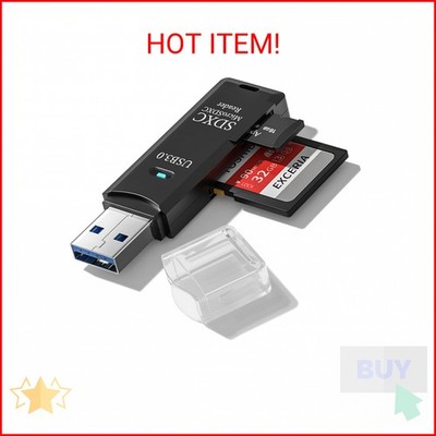 USB3.0 Micro SD Card Reader, 5Gbps 2-in-1 SD Card Reader to USB Adapter, Wansurs