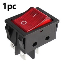 Interruptor de alimentación de máquina de soldadura 30A 250VAC interruptor de calentador eléctrico 4 pines con luz