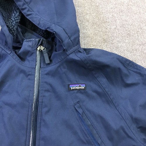 Patagonia Jacket Boys 2XL Blue H2No Waterproof Hooded Full Zip Outdoor Coat - Picture 7 of 18