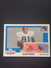 2005 Topps All American Alan Page Auto Autograph #A-AP