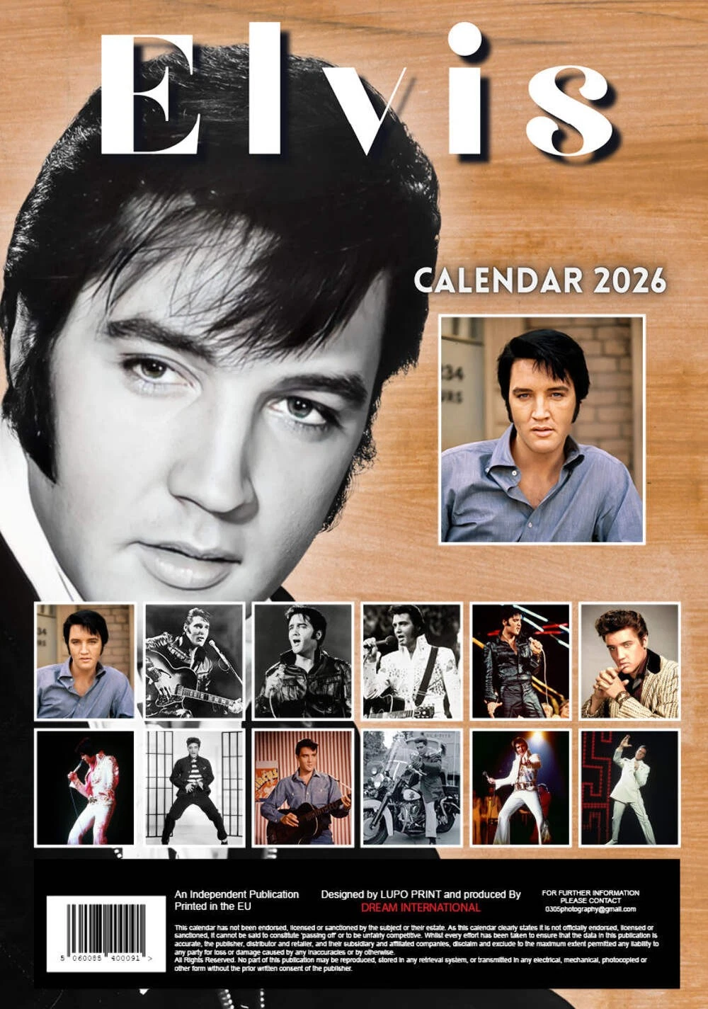 2026 Elvis - A3 Wall Calendar