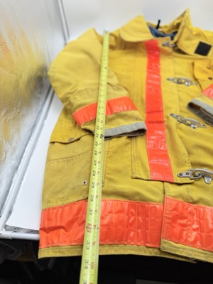 VTG Fire Department Coat Alb Inc Canvas Firefighter Lined Jacket