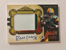 2011 NATIONAL TREASURES RANDALL COBB RC AUTO PATCH GOLD SP /49 ROOKIE AUTOGRAPH 