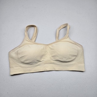 Underoutfit Women Bra S Beige 457 T Shirt Wireless Knit Seamless READ