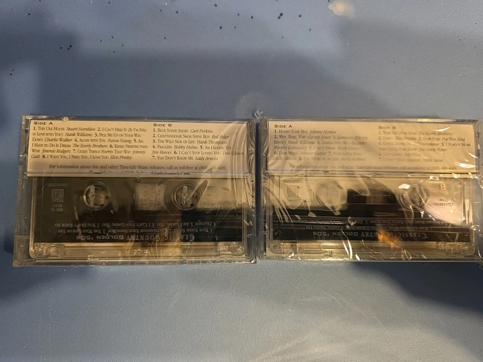 Time Life Classic Country 1950-1959 Double Cassette Set SEALED 30 Tracks - Image 2 of 2