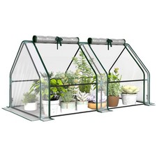 Outsunny Mini serre de jardin 180x90x90cm Transparent