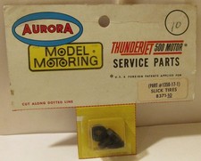 Aurora TJet Slick Tires Set of 4 MOC 8371 for Large Wheels w/ Header Card