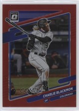 2021 Panini Donruss Optic Red Prizm 16/60 Charlie Blackmon #128 15t1