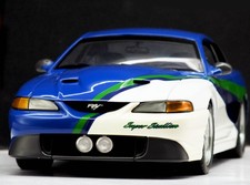 1:18 AUTOart 1998 FORD MUSTANG Super Stallion CONCEPT (Blue) RARE HTF #72710