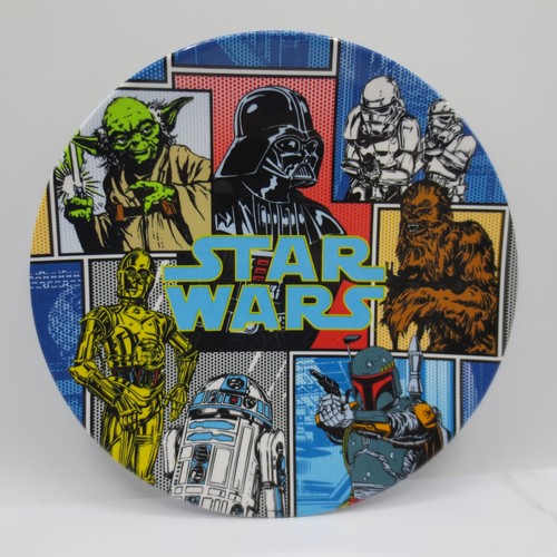Star Wars Collectible Plastic Plate 8.5" Vader C3PO Yoda Chewie Boba Fett Kohl's