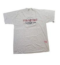 Vintage NWT Russell Made In USA Stanford Class Of 93 Embroidered TShirt Size XXL