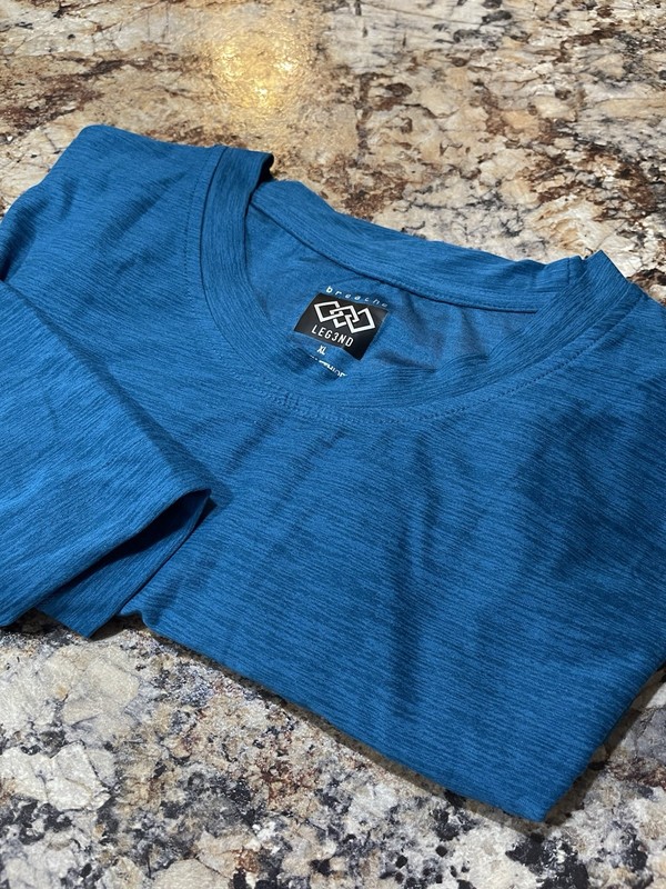 Men’s U S Size X Large Leg3nd Breathe T Shirt Nice Teal Blue Brand New