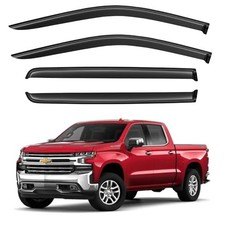 Window Visors Rain Guards for 2019 2019-2024 Silverado/Sierra 1500 Crew Cab
