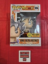 Funko Pop Goku (Ultra Instinct) #1694 Hot Topic EXCLUSIVE GITD Dragon Ball Super