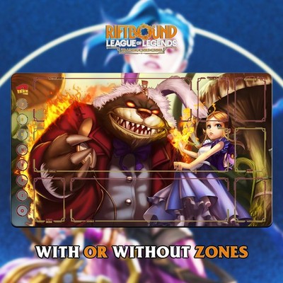 RIFTBOUND LOL TCG Playmat 24x14'' (60*35cm) | Anivia - Stitched EDGES