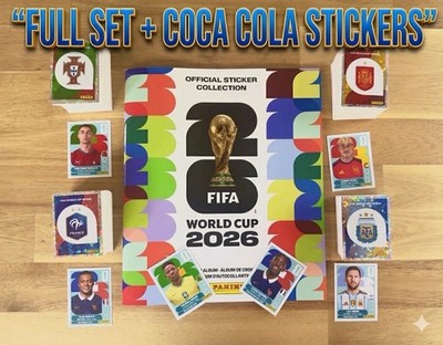 PANINI WC  2026 STICKERS FULL SET (980) +   ALBUM + COCA COLA SET!!! - SHIPS NOW