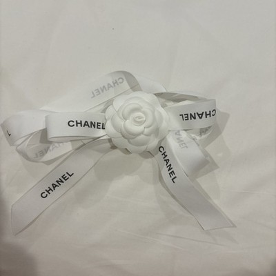 Authentic Chanel Flower And Ribbon 