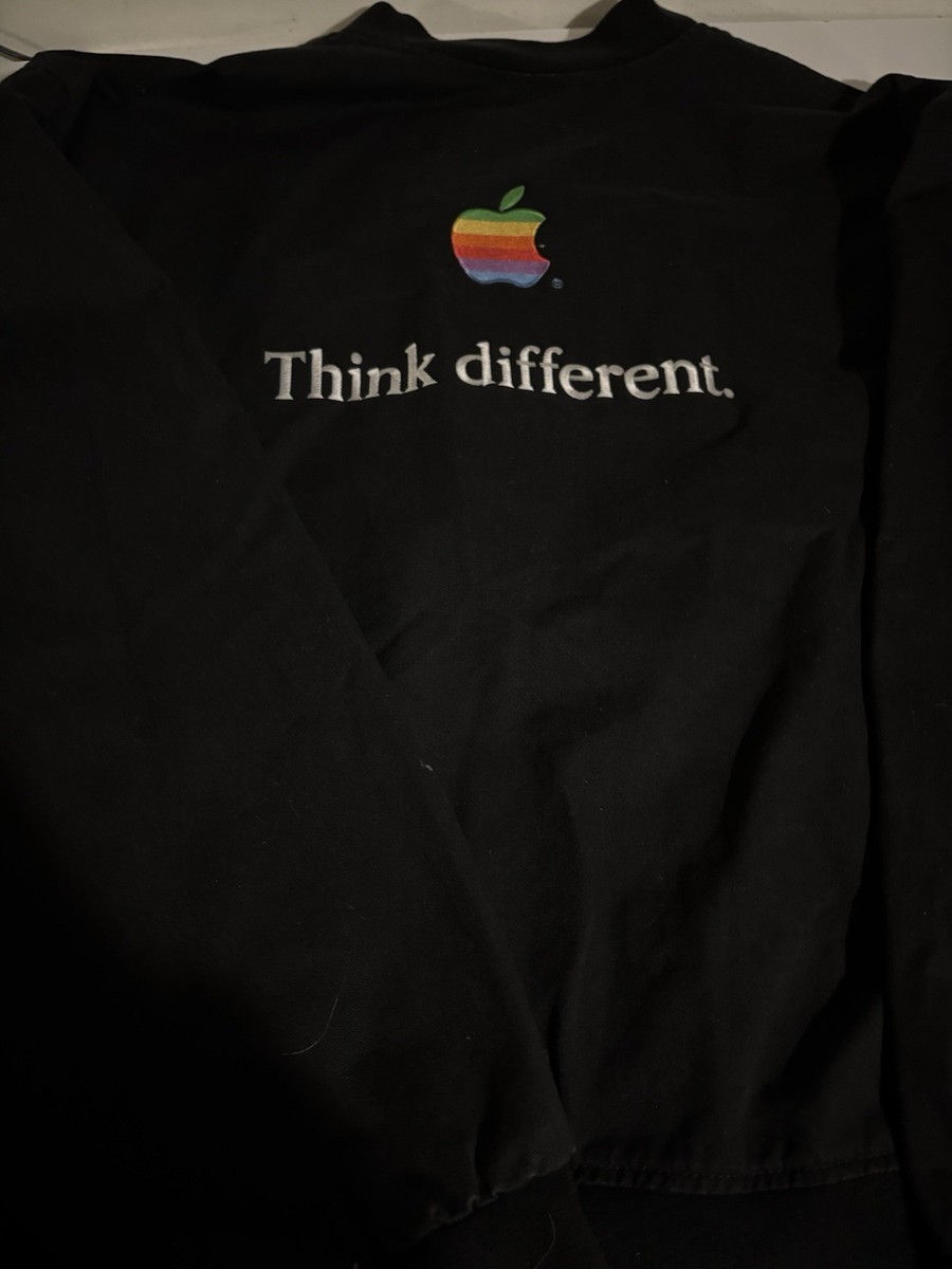 90s Apple Computer Think Different Promo Jacket XL ID Gear Zip Up