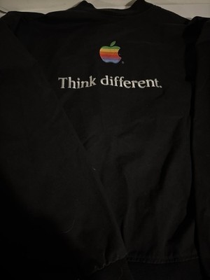 90s Apple Computer Think Different Promo Jacket XL ID Gear Zip Up 90s Apple Computer Think Different Promo Jacket XL ID Gear Zip Up