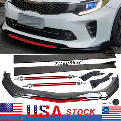 For KIA Optima K5 2016-2019 Front Bumper Rear Lip Spoiler Splitters Body Kit