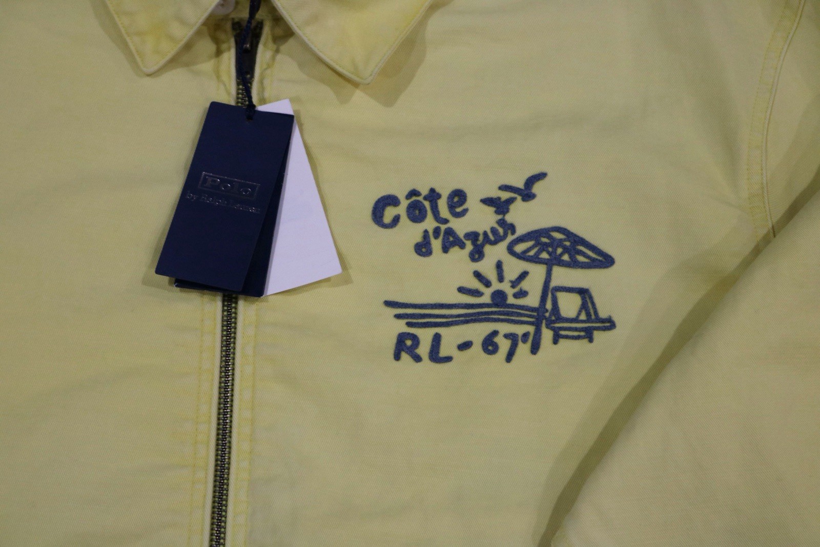 VERY RARE! NWT! POLO RALPH LAUREN COTE D'AZUR MENS XL YELLOW HARRINGTON JACKET