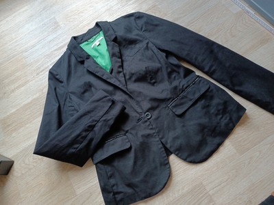 Esprit Blazer 40 Dunkelblau Marine  M 38 Jacke Baumwolle