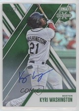 2017 Panini Elite Extra Edition Emerald Auto 3/25 Kyri Washington #144 Auto 0b2