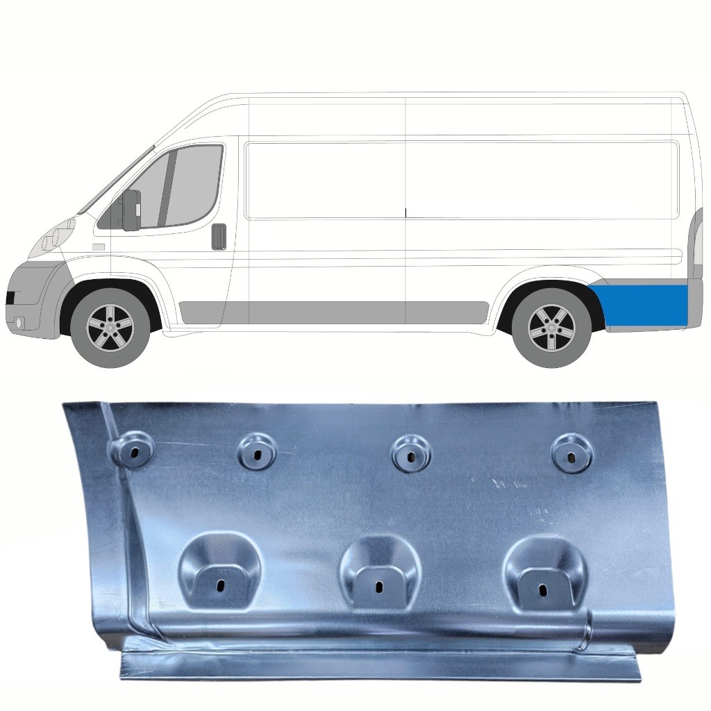 Rear wing repair panel for Peugeot Boxer 2006-2014 / Left