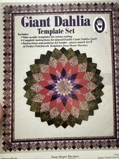 Giant Dahlia Template Set Queen Double Quilt ...