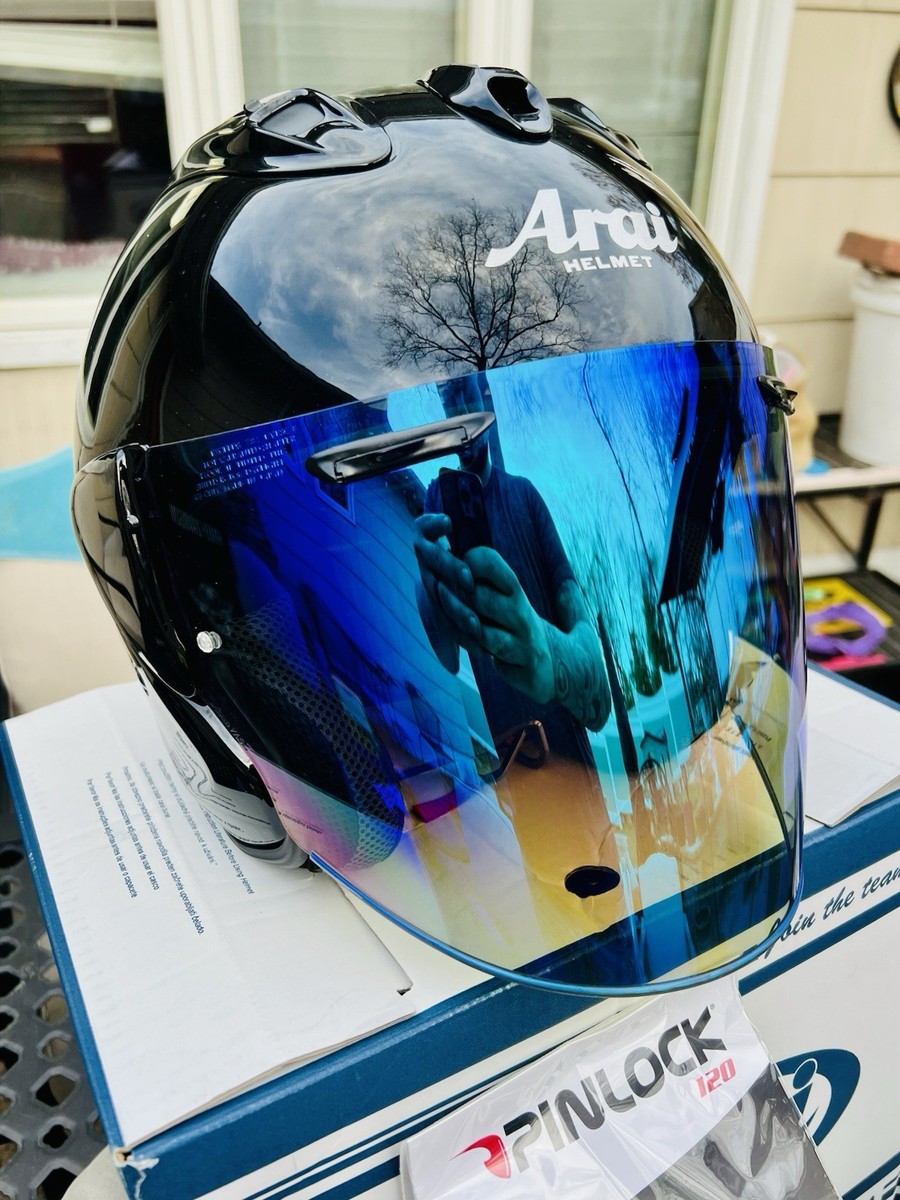 Arai Ram-X Diamond Black Open Face Motorcycle Helmet/3 Visors/OEM
