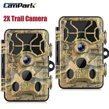2X Campark WiFi Trail Camera  30MP 1296P Wildlife Hunting Game Cam Night Vision