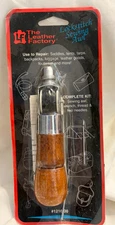 Leather Factory Sewing Lock Stitch Awl Kit w/ Thread 1216-00 NEW Open No Wrench