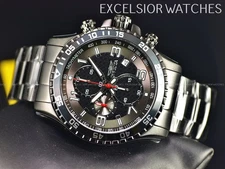 Invicta Men's Specialty FLIGHT Chronograph Gunmetal Tone Stainless Steel Watch