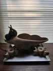 Beautiful Vintage Hull Ebb Tide Conch Shell & Snails Console Bowl See Pics