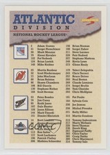 1995-96 Score Checklist Checklist Atlantic Division #328 0a4