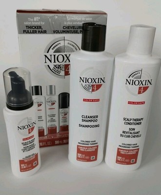 Nioxin System 4 Standard Size - Thicker Fuller Hair - Colored Hair Safe