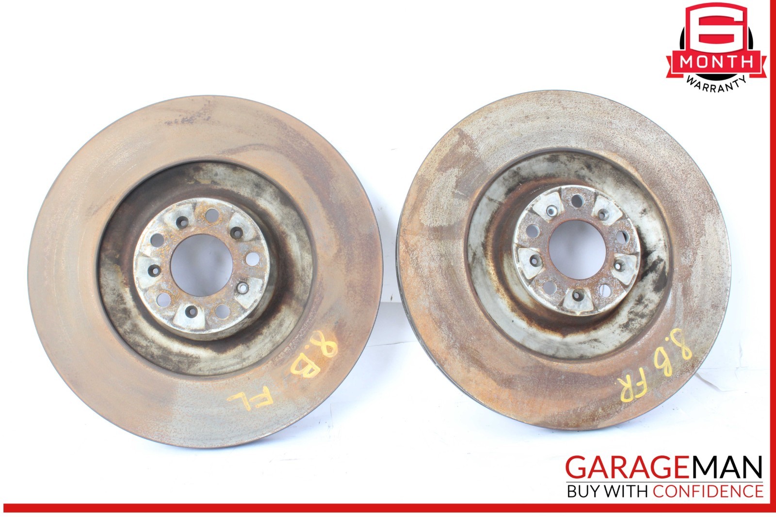 03-18 Bentley Continental GTC Front Brake Rotors Disc Left & Right Set OEM