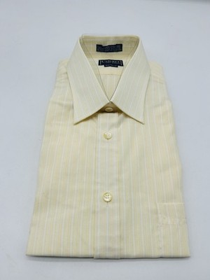 Cricket by John Henry Gentlemen s Cut Yellow Striped Mens Long Sleeve Shirt NWT