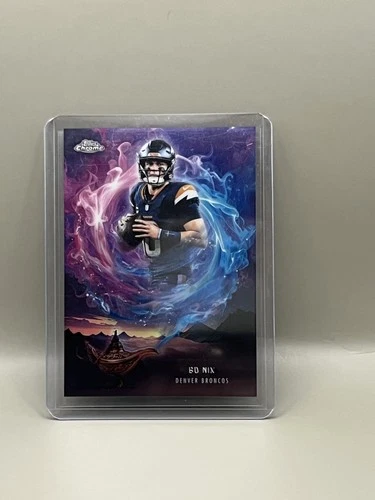 2025 Topps Chrome Bo Nix Base (RAW)