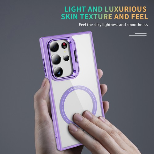 Shockproof Clear Camera Stand Mag Safe Case For Samsung Galaxy S25 Ultra S24 FE - Zdjęcie 24 z 29