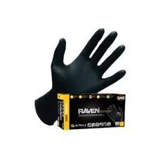 SAS Safety 66519 Raven Powder-Free Nitrile Disposable Glove, X-Large Pack of 2 